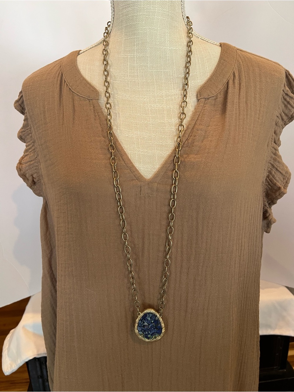 Long Druzy Necklace